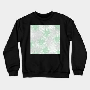 Green and Silver Pattern Crewneck Sweatshirt